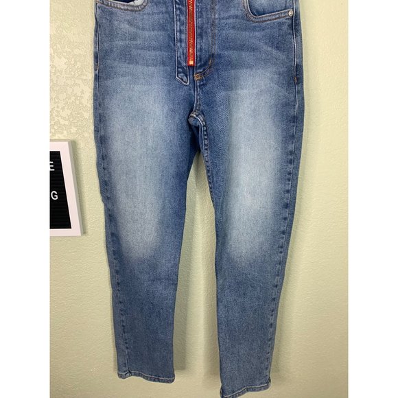 Vintage Y2k Revice Denim Heart Patch Work Jeans Size 27 - Picture 3 of 13